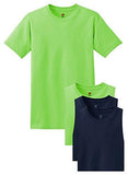 Hanes Men's ComfortSoft T-Shirt (Pack of 4)  - Ninja