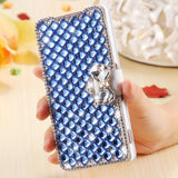 For Sony Z3 Diamond Wallet Case Fashion Women Bling Glitter Rhinestone Cover For Sony Xperia Z3 D6603 D6643 D6653 D6616 D6633  - T