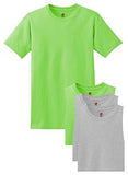 Hanes Men's ComfortSoft T-Shirt (Pack of 4)  - Ninja