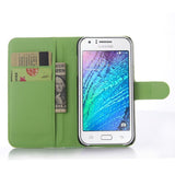 For Samsung galaxy J1 J2 J3 J5 J7 J120 (J1 2016) J105 (J1 mini) J1 ACE J2 PRO J3 pro J510 J710 leather wallet stand phone case  - T