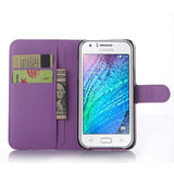 For Samsung galaxy J1 J2 J3 J5 J7 J120 (J1 2016) J105 (J1 mini) J1 ACE J2 PRO J3 pro J510 J710 leather wallet stand phone case  - T