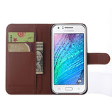 For Samsung galaxy J1 J2 J3 J5 J7 J120 (J1 2016) J105 (J1 mini) J1 ACE J2 PRO J3 pro J510 J710 leather wallet stand phone case  - T