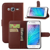 For Samsung galaxy J1 J2 J3 J5 J7 J120 (J1 2016) J105 (J1 mini) J1 ACE J2 PRO J3 pro J510 J710 leather wallet stand phone case  - T