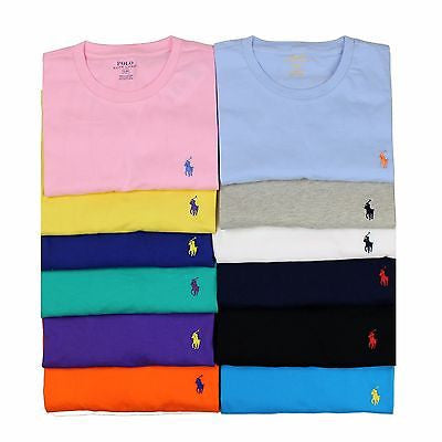 New Polo Ralph Lauren Men Crew Neck T-Shirt Classic N Standard Fit Short Sleeve  - T