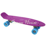 New Retro Classic Cruiser Style Skateboard Complete Deck Plastic Skate Board 12  - T