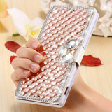 For Sony Z3 Diamond Wallet Case Fashion Women Bling Glitter Rhinestone Cover For Sony Xperia Z3 D6603 D6643 D6653 D6616 D6633  - T