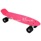 New Retro Classic Cruiser Style Skateboard Complete Deck Plastic Skate Board 12  - T