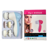 5 in 1 Electric Face Massager Wash Mahine Pore Cleaner Facial Cleansing Brush Exfoliation Body Spa Skin Care Massage RCS30-48P  - T