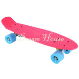 New Retro Classic Cruiser Style Skateboard Complete Deck Plastic Skate Board 12  - T