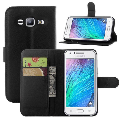 For Samsung galaxy J1 J2 J3 J5 J7 J120 (J1 2016) J105 (J1 mini) J1 ACE J2 PRO J3 pro J510 J710 leather wallet stand phone case  - T