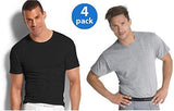 Hanes Men's ComfortSoft T-Shirt (Pack of 4)  - Ninja