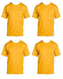 Fruit of the Loom Men\\'s 4-Pack Pocket Crew-Neck T-Shirt - Colors May Vary  - T