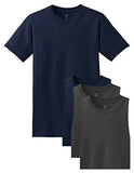 Hanes Men's ComfortSoft T-Shirt (Pack of 4)  - Ninja