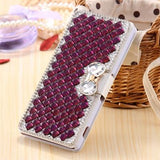 For Sony Z3 Diamond Wallet Case Fashion Women Bling Glitter Rhinestone Cover For Sony Xperia Z3 D6603 D6643 D6653 D6616 D6633  - T