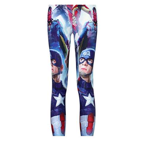 The Avengers Summer Style Fitness legging 2015 Women Leggings Digital Print Captain America Fitness Sexy LEGGING Drop Ship  - T