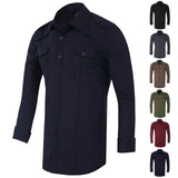 Mens Luxury Stylish Dress Shirts Slim Fit Casual Shirt Long Sleeve T-Shirts Tops  - T