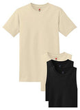 Hanes Men's ComfortSoft T-Shirt (Pack of 4)  - Ninja