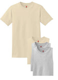 Hanes Men's ComfortSoft T-Shirt (Pack of 4)  - Ninja