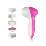 5 in 1 Electric Face Massager Wash Mahine Pore Cleaner Facial Cleansing Brush Exfoliation Body Spa Skin Care Massage RCS30-48P  - T