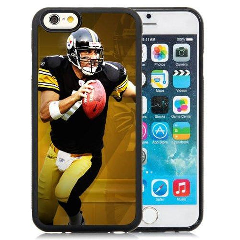 American Football Player Ben Roethlisberger Number-7 02 Black Abstract iPhone 6 4.7 Inch TPU Phone Case  - T