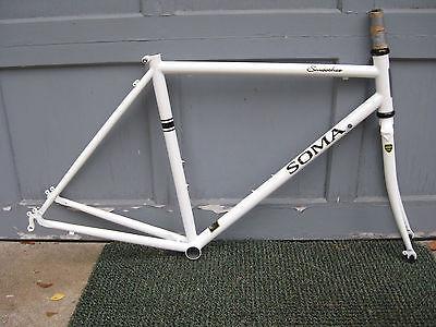 Soma Smoothie Road Frame Fork Headset 54cm White  - T