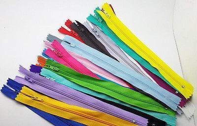 10pcs mix Nylon Coil Zippers Tailor Sewer Craft 9 Inch Crafter\'s &FGDQRS @  - T