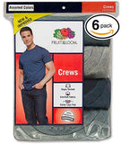 Fruit of the Loom Men\'s 6-Pack Stay Tucked Crew T-Shirt  - T