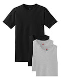 Hanes Men's ComfortSoft T-Shirt (Pack of 4)  - Ninja