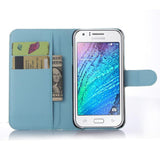 For Samsung galaxy J1 J2 J3 J5 J7 J120 (J1 2016) J105 (J1 mini) J1 ACE J2 PRO J3 pro J510 J710 leather wallet stand phone case  - T