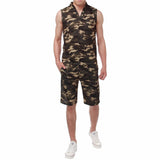 2018 New Arrival Men Sets Summer Army Camouflage Tank Top Casual Slim Tops Unisex Sleeveless Outwear Plus Size S-3XL  - T